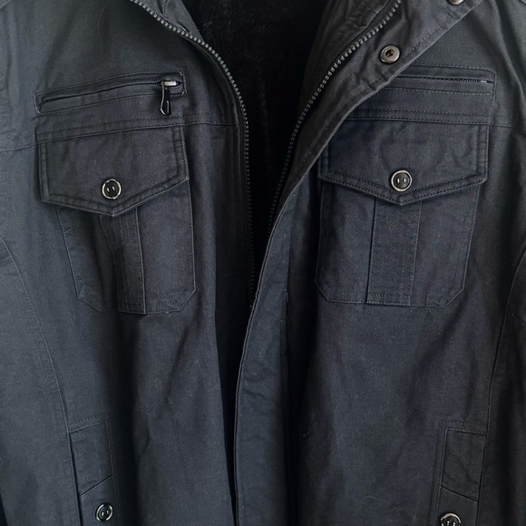 TACVASEN Men's Large Winter Outdoor Jacket Casual Cargo Coat with Multi Pockets - Picture 12 of 15